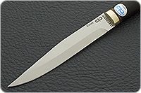 Нож Заноза граб - черное дерево, elmax, латунь : фото 3