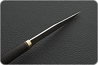 Нож Заноза граб - черное дерево, elmax, латунь : фото 7