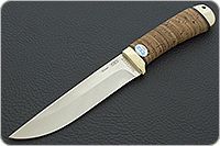 Нож Лиса береста, elmax, латунь : фото 2