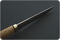 Нож Лиса береста, elmax, латунь : фото 7