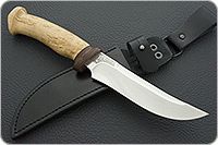 Нож Росомаха карельская береза, 95х18, текстолит : фото 10