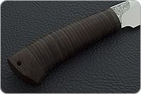 Нож Рябок наборная кожа, 100х13м, текстолит : фото 5