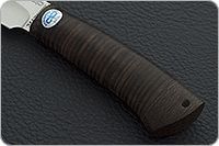 Нож Рябок наборная кожа, 100х13м, текстолит : фото 6