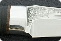 Нож Скорпион наборная кожа, 95х18, алюминий : фото 10