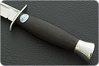 Нож Финка-2 граб - черное дерево, 95х18, алюминий : фото 6