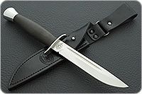 Нож Финка-2 граб - черное дерево, 95х18, алюминий : фото 9