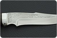 Нож Хазар наборная кожа, s390, алюминий : фото 8