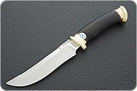 Нож Росомаха наборная кожа, эп-766, латунь : фото 2