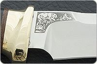 Нож Росомаха наборная кожа, эп-766, латунь : фото 9