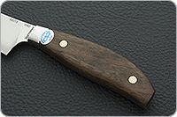 Кухонный нож для нарезки ветчины цельнометаллический накладки орех, 95х18, без дополнительной обработки : фото 6