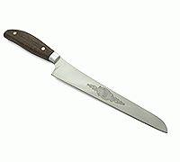 Кухонный нож для нарезки ветчины цельнометаллический накладки орех, 95х18, без дополнительной обработки : фото 10