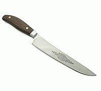 Кухонный нож Мясницкий цельнометаллический накладки орех, 95х18, без дополнительной обработки : фото 10