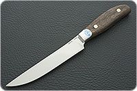 Кухонный нож Овощной цельнометаллический накладки орех, 95х18, алюминий : фото 2