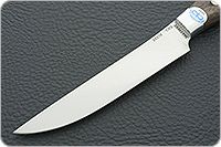 Кухонный нож Овощной цельнометаллический накладки орех, 95х18, алюминий : фото 3