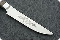 Кухонный нож Овощной цельнометаллический накладки орех, 95х18, алюминий : фото 4