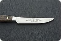 Кухонный нож Овощной цельнометаллический накладки орех, 95х18, алюминий : фото 8