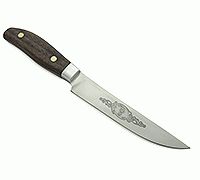 Кухонный нож Овощной цельнометаллический накладки орех, 95х18, алюминий : фото 10