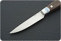 Кухонный нож Овощной малый цельнометаллический накладки орех, 95х18, алюминий : фото 3