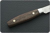 Кухонный нож Овощной малый цельнометаллический накладки орех, 95х18, алюминий : фото 5