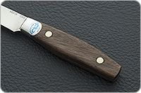 Кухонный нож Овощной малый цельнометаллический накладки орех, 95х18, алюминий : фото 6