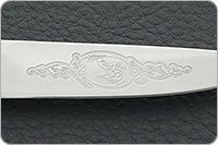 Кухонный нож Овощной малый цельнометаллический накладки орех, 95х18, алюминий : фото 9