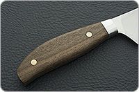 Кухонный нож Поварской цельнометаллический накладки орех, 95х18, алюминий : фото 5