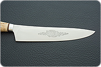 Кухонный нож Поварской карельская береза, elmax, алюминий : фото 8