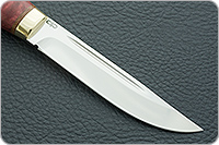 Нож Финка-Лаппи стабилизированная карельская береза, elmax, латунь : фото 4