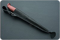 Нож Финка-Лаппи стабилизированная карельская береза, elmax, латунь : фото 9