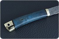 Нож Заноза стабилизированная карельская береза, zdi-1016, латунь : фото 5