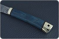 Нож Заноза стабилизированная карельская береза, zdi-1016, латунь : фото 6