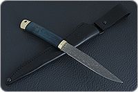 Нож Заноза стабилизированная карельская береза, zdi-1016, латунь : фото 9