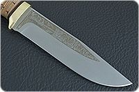 Нож Турист береста, 95х18, латунь : фото 4