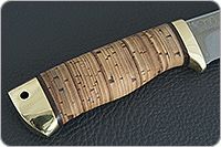 Нож Турист береста, 95х18, латунь : фото 5