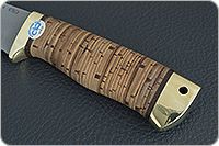 Нож Турист береста, 95х18, латунь : фото 6