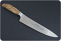 Набор Поварской-3 цельнометаллический без подставки накладки карельская береза, 95х18, алюминий : фото 2