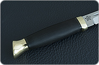 Нож Финка-3 граб - черное дерево, 95х18, латунь : фото 3