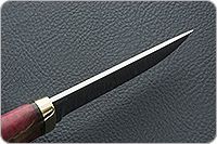 Нож Следопыт стабилизированная карельская береза, 100х13м, латунь : фото 7