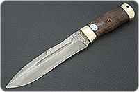 Нож Скорпион стабилизированная карельская береза, zdi-1016, латунь : фото 2