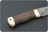 Нож Скорпион стабилизированная карельская береза, zdi-1016, латунь : фото 5