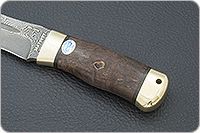 Нож Скорпион стабилизированная карельская береза, zdi-1016, латунь : фото 6