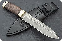 Нож Скорпион стабилизированная карельская береза, zdi-1016, латунь : фото 8