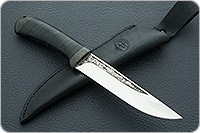 Нож Лиса наборная кожа, elmax, текстолит : фото 10