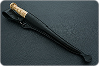 Нож Финка-Лаппи карельская береза, 100х13м, текстолит : фото 9