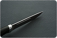 Нож Бекас граб - черное дерево, 95х18, алюминий : фото 9