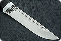 Нож Бекас граб - черное дерево, elmax, алюминий : фото 4