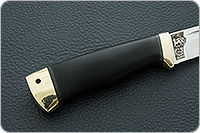 Нож Бекас граб - черное дерево, elmax, латунь : фото 5