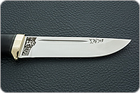 Нож Бекас граб - черное дерево, elmax, латунь : фото 7