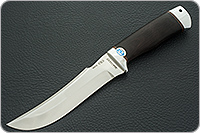 Нож Клык граб - черное дерево, 95х18, алюминий : фото 2