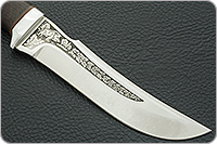 Нож Клык граб - черное дерево, 95х18, алюминий : фото 4